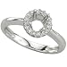 14K White Gold Round Diamond Semi Mount Engagement Ring