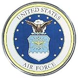 Glassmasters United States Air Force 6" Round Stained Glass Suncatcher
