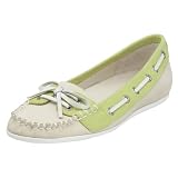 Sperry Top-Sider Women's Nautical Ballet Moccasin,Bone/Lime,9.5 M