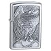 Sporting Goods : Brushed Chrome, HD Made in the USA Eagle & Globe Emblem