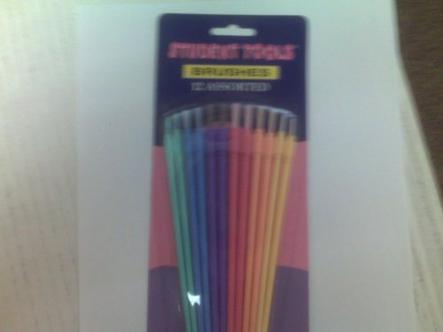 Childrens Toyshop  Toys : 12 Assorted Paintbrushes (PACK OF 6)