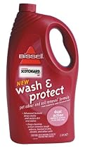 Bissell 730E 1.42litre Pet Odour Wash & Protect Pet Odour Soil Removing Formula with Scotchgard