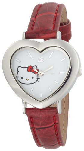 Hello Kitty Women's H3WL1007RD White Dial Watch