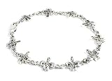 Shamrock Claddagh Bracelet - 7.5 Sterling Silver Irish Celtic Knot Cross and Shamrock Bracelet