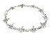 Shamrock Claddagh Bracelet - 7.5 Sterling Silver Irish Celtic Knot Cross and Shamrock Bracelet