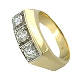 14K Two-Tone Gents 1 Carat Diamond Ring