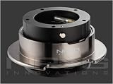 NRG Innovations (SRK-350BC) Quick Release Kit Gen 2.5 Steering Wheel Hubs - Black/Black Chrome Ring (5hole)