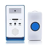 Xcellent Global Patient Alert Alarm Wireless Doorbell Safety Elderly Monitors(Blue) M-HG028L