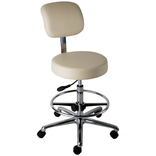 Office Master CL23 Trumpet Vinyl Medical Dental Stools Chairs with Footring