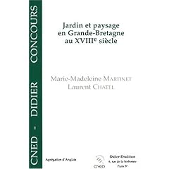 Jardin et paysage en grande-bretagne au xviiie siecle : capes, agregation d'angl