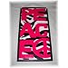 White Black Zebra Stripe with Hot Pink Peace Sign Girls Bedroom Signs Teen Wall Art