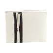 Jean M. Ribbon Trim Guestbook - Brown/ White/ Cream