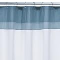 Home Color Block Shower Curtain - Blue