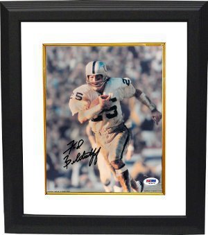 Fred Biletnikoff signed Oakland Raiders 8x10 Photo Custom Framed- PSA DNA Hologram