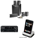 Polk Audio RM6750 5.1 Channel Home Theater Speaker System & Yamaha RX-V365BL 500 Watt 5-Channel Home Theater Receiver & Yamaha YDS-11SL iPod Dock for select Yamaha AV Products Bundle