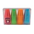 Shot Glasses Durable Plastic Neon Assortment 2oz. 60/Pkg