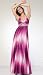 2126 SATIN PRINT SEXY WAIST KEYHOLY Sundown PROM LONG GOWN