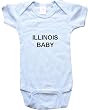 ILLINOIS BABY - State-series - White, Blue or Pink Onesie / Baby T-shirt