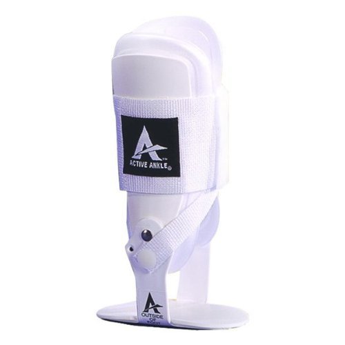 Active Ankle T2 Rigid Hinged Ankle Brace Support, White