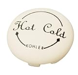 KOHLER K-12001-96 Fairfax Single Control Plug Button, Biscuit