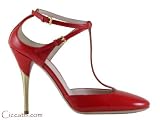 Miu Miu Prada Women's Red Patent Ankle Strap Heels Shoes