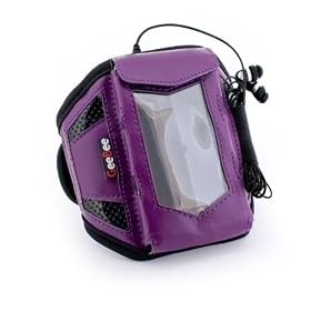 GeeBee Ultimo Sports / gym running armband for MP3 players / phones in size: L / colour: Purple / compatible with (Apple iPod Classic 80GB / 120GB / 160GB (all models) / Touch 1st / 2nd / 3rd / 4th gen (all models))