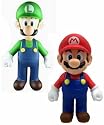 Nintendo Super Mario Bros - Luigi & Mario 5" Figures - Video Game Toys