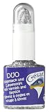 Duo Rouge à Lèvres Vernis à Ongles Paillettes Argent