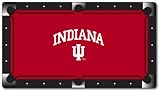 Indiana Hoosiers College Logo Worsted Wool Billiard Cloth w/rails, 8ft