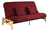 Serta Pinehurst Queen Futon Mattress, Burgundy