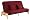 Serta Willow Full Futon Mattress, Burgundy