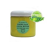 GOLDEN COCOA BUTTER ORGANIC RAW Grade A PRIME PRESSED UNREFINED 16 OZ/1 LB