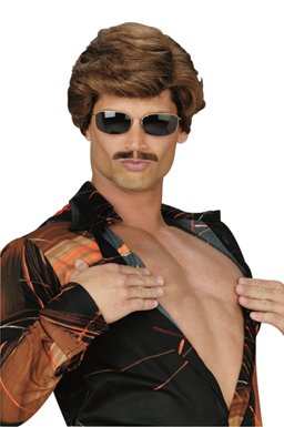 Leading Man Dark Brown Wig for Costume