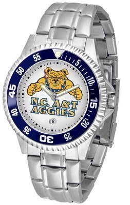 North Carolina A&T Aggies Suntime Competitor Game Day Steel Band Watch - NCAA College Athletics
