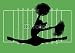 Wallmonkeys Peel and Stick Wall Decals - Football Cheerleader 2 - Removable Graphic