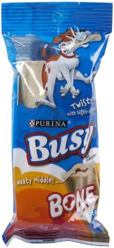Busy Bone Chew Bone for Small and Medium Dogs - 7 oz (Pack of 2)