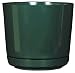 Dynamic Design SD1006EV Hi Gloss 10-Inch Poly Planter with Attached Saucer, Evergreen