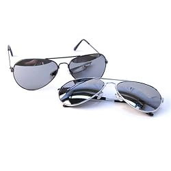 The Original Aviator - Full Mirror Lens Single or 2-Pack with Premium Microfiber Storage Bag