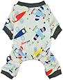 Fitwarm Adorable Soft Planes Dog Pajamas for Pet Cat Dog Pjs Clothes, Large