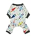 Fitwarm Adorable Soft Planes Dog Pajamas for Pet Cat Dog Pjs Clothes, X-Large