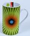 Typhoon Starburst Green Hand-decaled Fine Porcelain Mug - 6 Pack