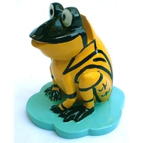 Click here to buy Frogs Themed Unique Novelty Decorative Eyeglasses Holder - Yellow.
