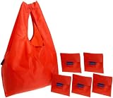 BAGGU Reusable Shopping Tote - 6-Pack,Persimmon,one size
