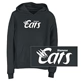 SWEATSHIRT WOMAN BLACK  SIAMESE C-ATS 