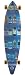 Santa Cruz Primo Pintail Cruzer Skateboard (43.5x9.9-Inch)