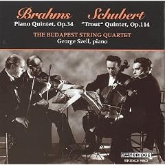 Brahms / Schubert : Szell / Budapest Quartet