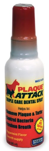 dental for cats:Plaque Attack Triple Care Dental Spray