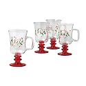 Pfaltzgraff Winterberry Set Of Four 10 Ounce Irish Coffee Mugs