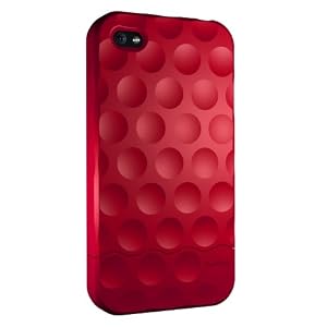 Hard Candy Cases Soft Touch Bubble Slider iPhone 4 Case, Red