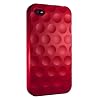 Hard Candy Cases Bubble Slider Soft Touch Case for Apple iPhone 4 (AT&T Version Only), Red, (BS4G-SFT-RED)